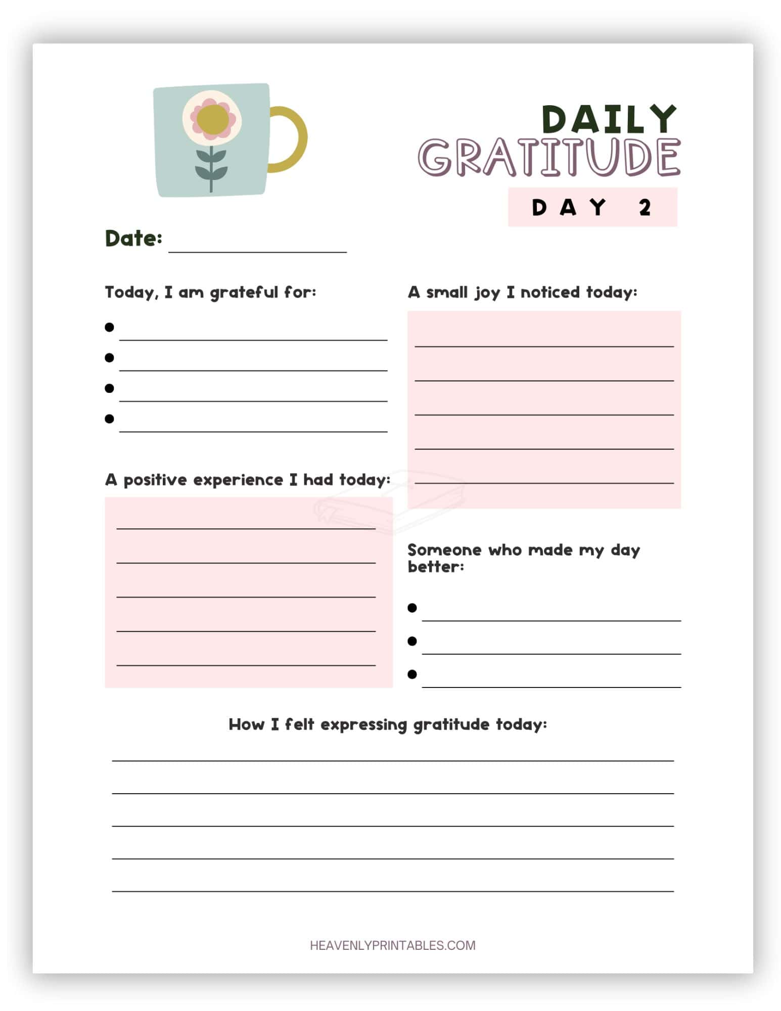 June Calendar Planner (Free PDF Printable) - Heavenly Printables