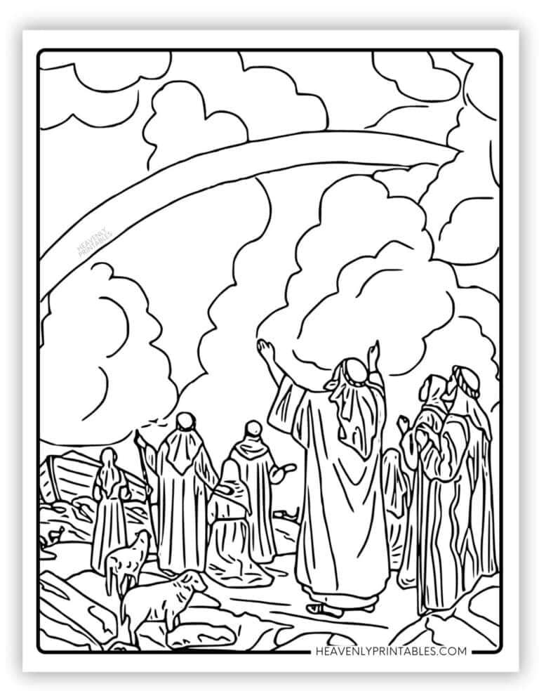 Noahs Ark Coloring Pages (Free PDF Printables) - Heavenly Printables