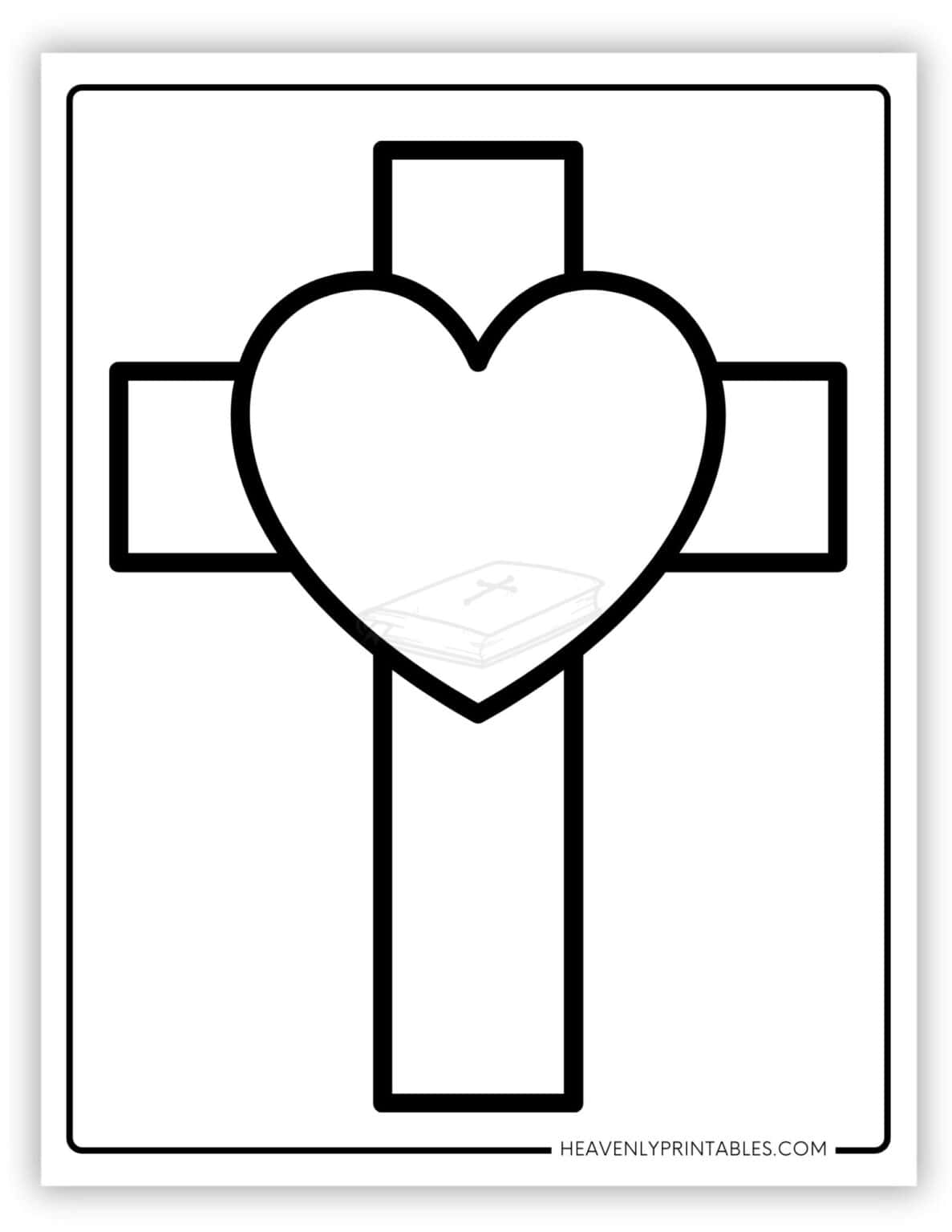 Cross Coloring Pages (Free PDF Printables) - Heavenly Printables