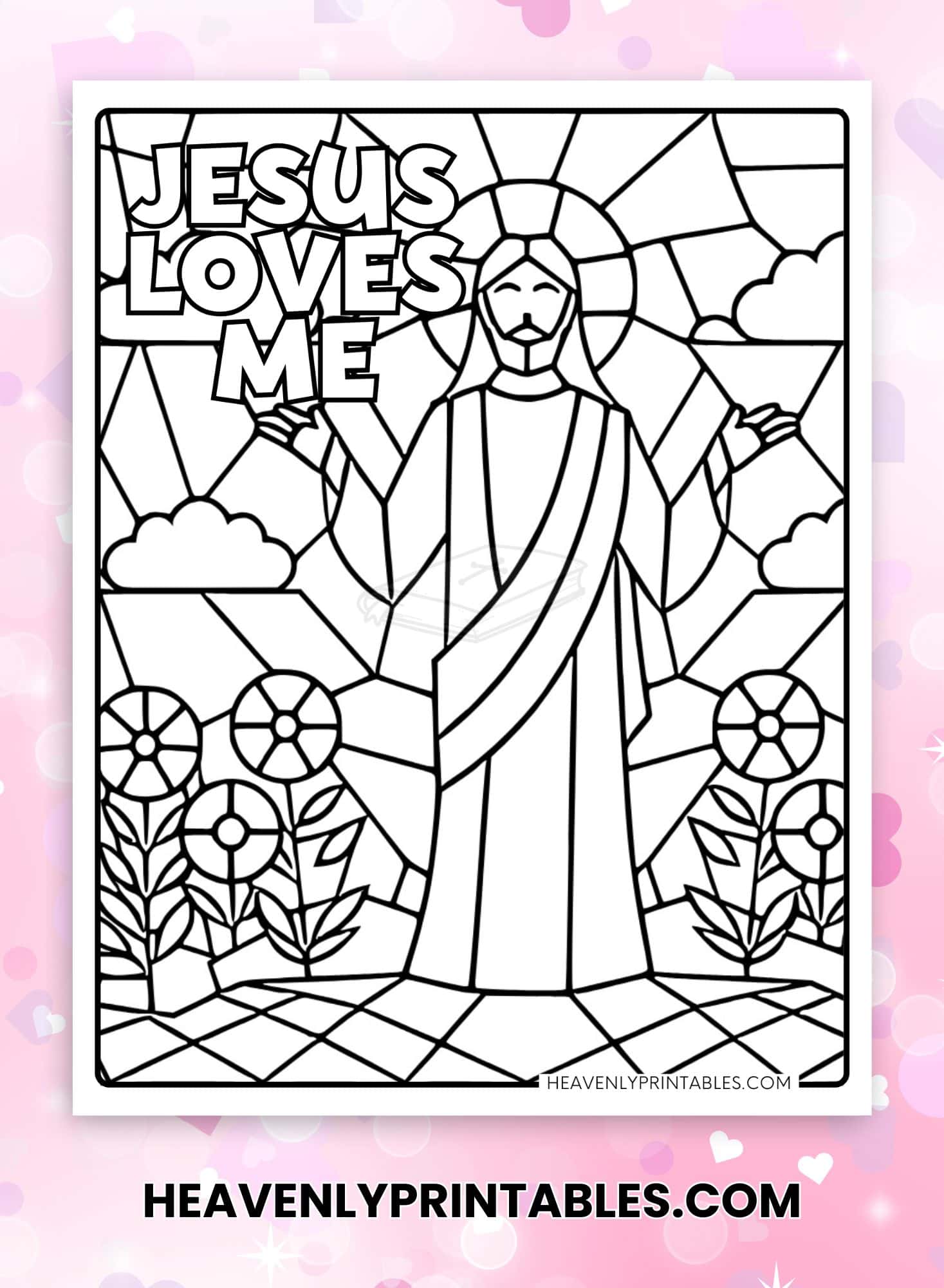 Jesus Loves Me Coloring Pages (Free PDF Printables) - Heavenly Printables