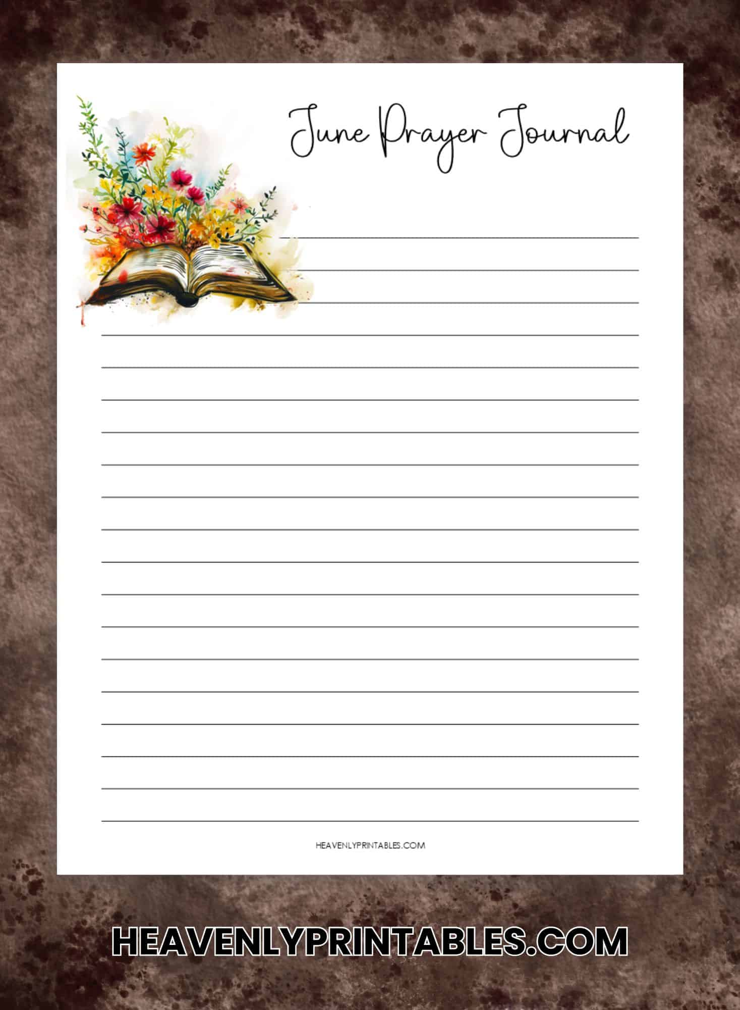 June Calendar Planner (Free PDF Printable) - Heavenly Printables