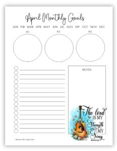 April Calendar Planner (Free PDF Printables) - Heavenly Printables