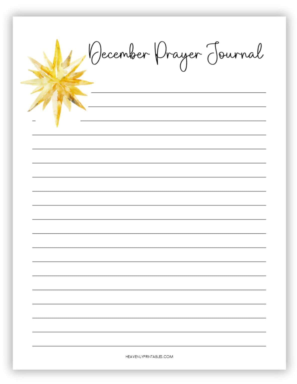 December Calendar Planner (Free PDF Printable) - Heavenly Printables
