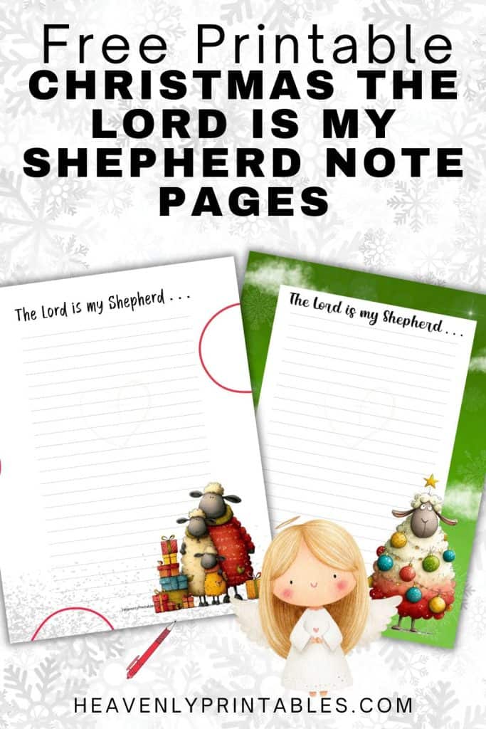 The Lord is My Shepherd Note Pages HP